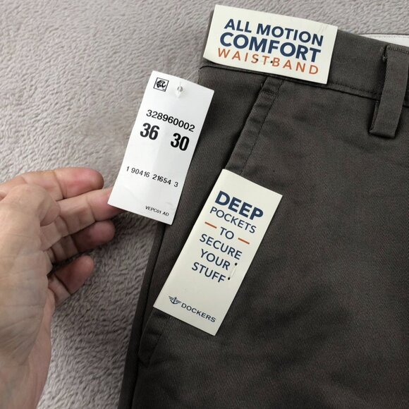 NWT Dockers Mens Pants Size 36x30 Easy Khaki Classic Fit Straight Leg Workwear - Picture 5 of 13